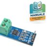 Modulo sensore di corrente ACS712 5A ad effetto hall con morsettiera a vite e pin header per Arduino.