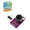 Modulo microfono viola MAX4466 con microfono elettrete e strip pin per Arduino