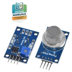 Modulo sensore gas MQ-9 per Arduino con doppia uscita analogica e digitale per rilevamento monossido di carbonio e metano.