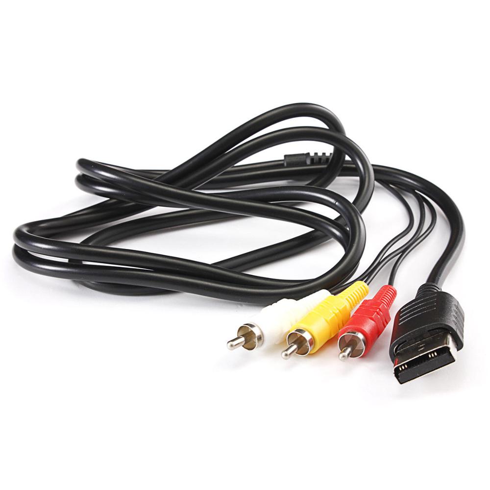 Cavo-AV-RCA-Sega-Dreamcast-1.8m Cavo audio video composito RCA 3 pin per console Sega Dreamcast lunghezza 1.8 metri