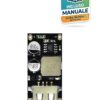 Modulo elettronico step-down buck ultrasottile da 35 x 17 x 8.5 mm con porta USB frontale e piazzole di ingresso per ricarica rapida 24W.