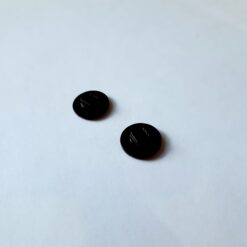 Cappuccio singolo in plastica nera di ricambio per la levetta del joystick analogico della console portatile Sony PSP Fat serie 1000.