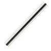 Connettore strip line maschio a 40 pin con contatti tondi torniti placcati oro passo 2.54 mm per elettronica.