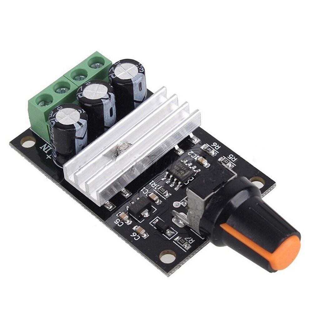 MODULO 6V-28V 3A REGOLATORE VELOCITA' GIRI MOTORE DC O DIMMER LED PWM CONTROLLO 3