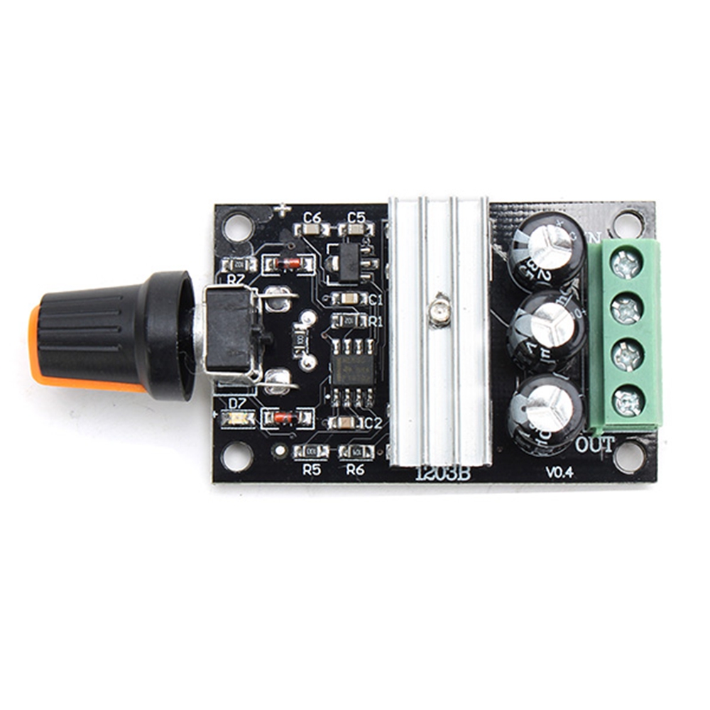 MODULO 6V-28V 3A REGOLATORE VELOCITA' GIRI MOTORE DC O DIMMER LED PWM CONTROLLO 5