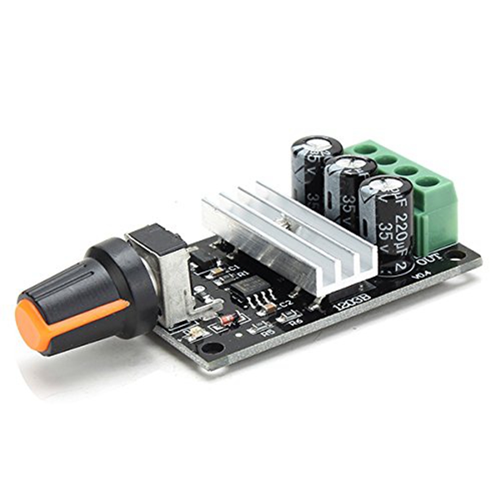 MODULO 6V-28V 3A REGOLATORE VELOCITA' GIRI MOTORE DC O DIMMER LED PWM CONTROLLO