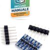 Modulo convertitore di livello logico bidirezionale a 4 canali con pin header per Arduino e ESP32 dimensioni 15x13mm