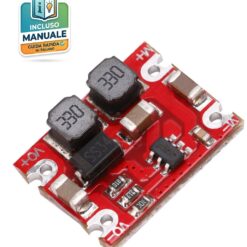 Modulo convertitore DC-DC rosso automatico step-up e step-down da 2.5V-15V a 5V 600mA con induttori 330