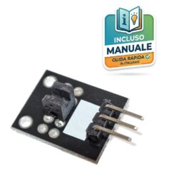 Modulo sensore fotointerruttore ottico a forcella ad infrarossi KY-010 a 3 pin per Arduino e robotica.