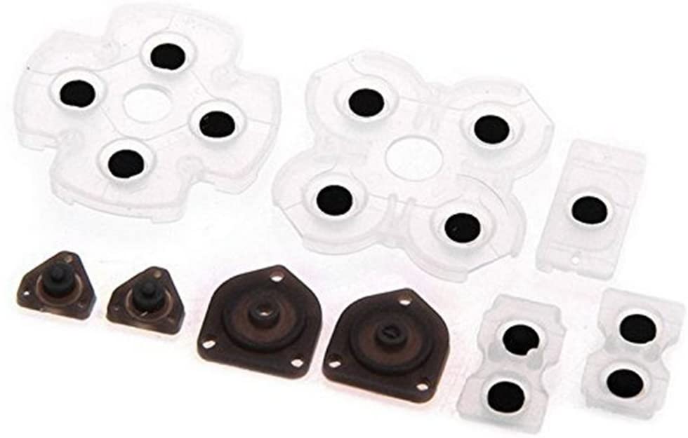 gommini-conduttivi-ricambio-controller-ps4-dualshock-4 Set membrane gommate di ricambio per controller PlayStation 4 compatibile con modelli JDS e JDM per riparazione tasti.