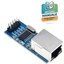 Modulo di rete Ethernet compatto ENC28J60 con connettore RJ45 HR911105A per Arduino e Raspberry Pi