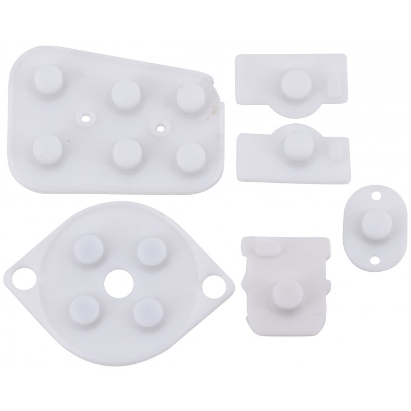 SET KIT PULSANTI GOMMA CONDUTTIVI NINTENDO 64 JOYPAD CONTROLLER CONTATTI RUBBER 5