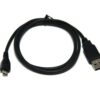 Cavo Micro USB nero da 1,8 metri per ricarica controller PS4 DualShock e trasferimento dati smartphone.