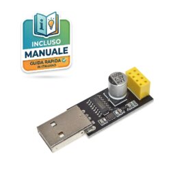 Adattatore USB per moduli WiFi ESP8266 ESP-01 con chip CH340 e condensatore di stabilizzazione