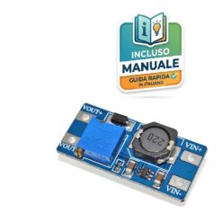 Modulo convertitore elevatore di tensione MT3608 DC-DC step-up regolabile 2A.