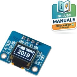 Modulo display OLED grafico da 0.42 pollici con risoluzione 72x40 e interfaccia I2C per Arduino
