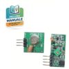 Kit moduli wireless RF 315MHz trasmettitore e ricevitore per progetti Arduino.