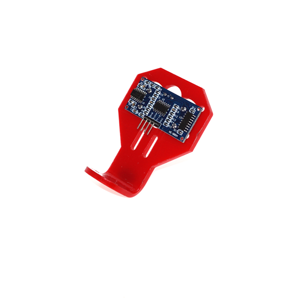 SUPPORTO SENSORE ULTRASUONI SONAR HC-SR04 ALLOGGIO STAFFA DI MONTAGGIO ROSSO 3