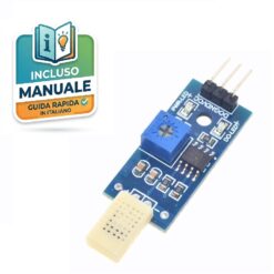 Modulo sensore umidità HR202 con comparatore LM393, trimmer di regolazione e indicatori LED per Arduino