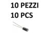 Condensatore elettrolitico polarizzato in alluminio da 3.3uF 50V di dimensioni micro 4x7mm con reofori radiali.