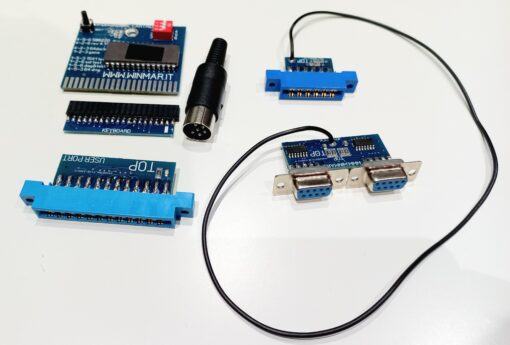 Commodore 64 cartuccia diagnostica 8 in 1 kit completo test harness 586220
