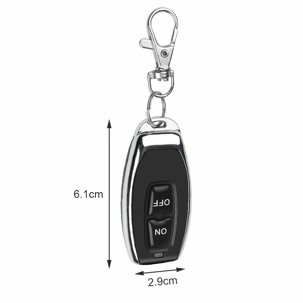 Interruttore relè telecomando ricevitore trasmettitore wireless 433mhz 12v 10a (2)