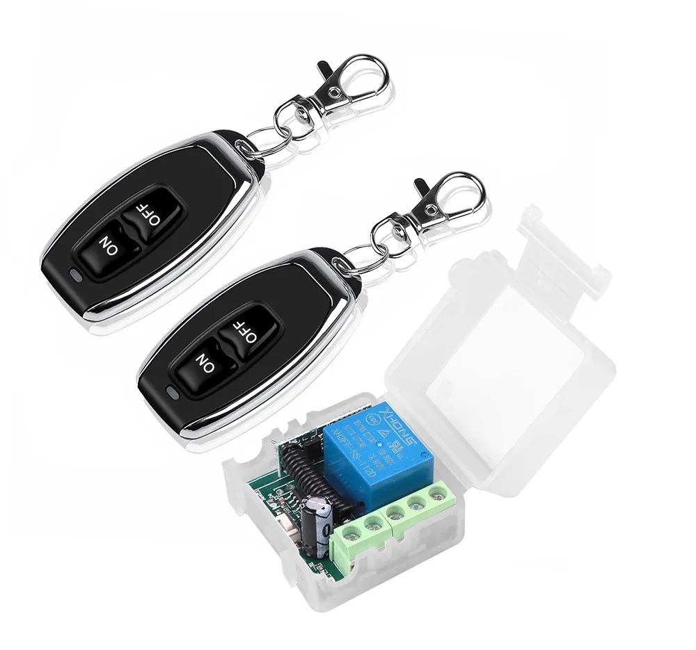 Interruttore relè telecomando ricevitore trasmettitore wireless 433mhz 12v 10a Interruttore relè telecomando ricevitore trasmettitore wireless 433mhz 12v 10a