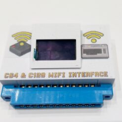 Modem Wi-Fi wireless per porta utente Commodore 64 con display OLED integrato per connessione BBS.