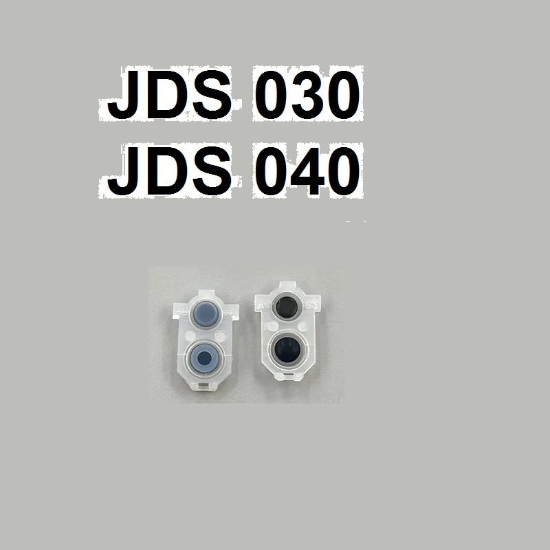 gommini-conduttivi-ps4-jds030-jdm040 Coppia di tasti in gomma conduttiva bianca e grigia di ricambio per tasti dorsali L1 L2 R1 R2 di controller Sony PS4.