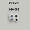 Set di due membrane conduttive in silicone bianco per tasti dorsali L1 L2 R1 R2 compatibili con controller PS4 modelli JDS-050 e JDM-055.
