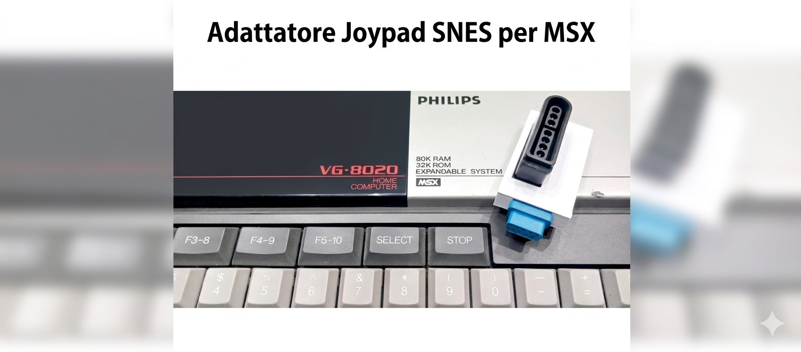 Adattatore Joystick Controller SNES per Computer Retrocomputing MSX e MSX2 (3)